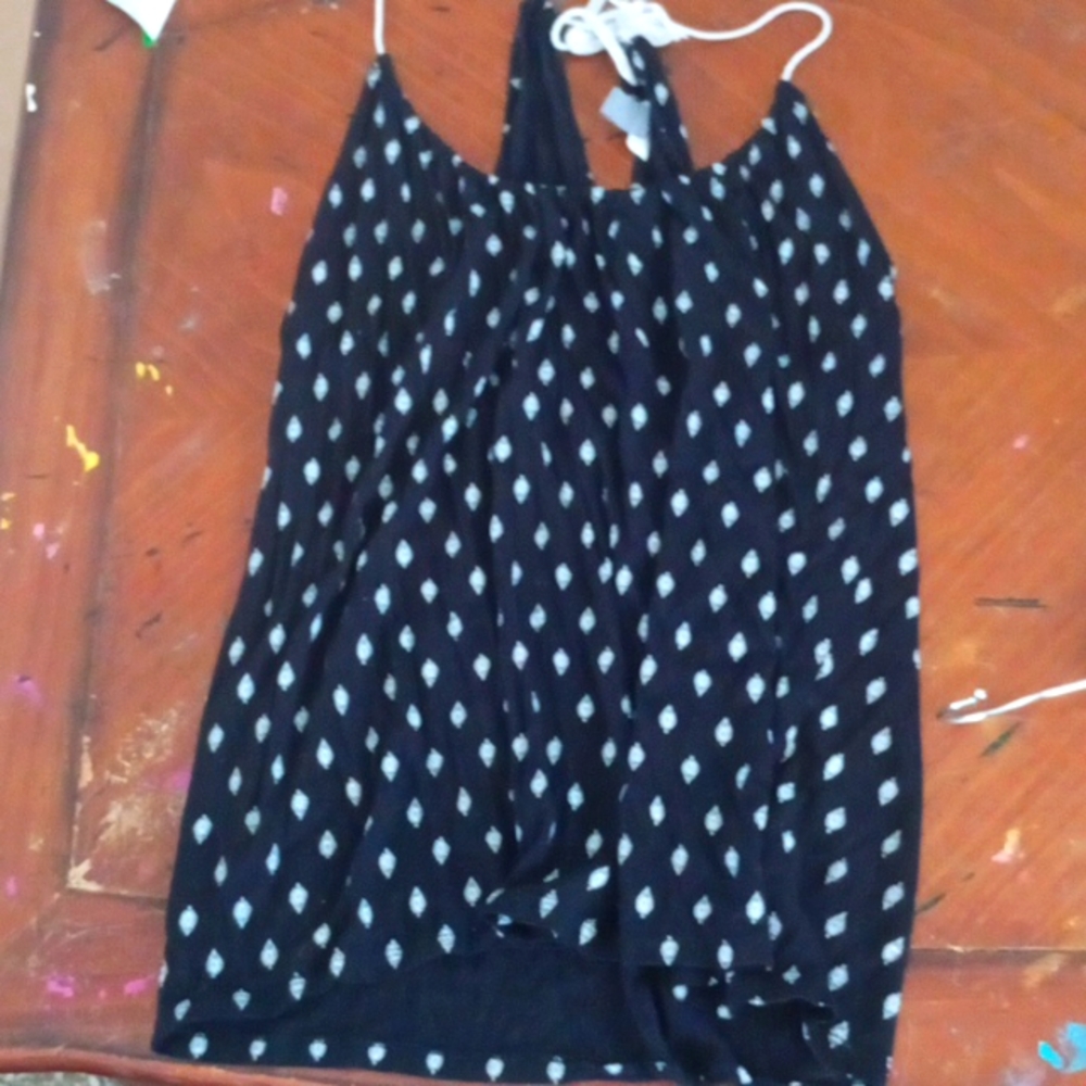 Black dotted tank top